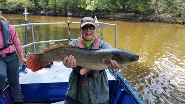 Image for 'Keeping Current: A&M-Galveston Marine Biology Department Staffer Studies Fish Species in Texas Rivers' article.