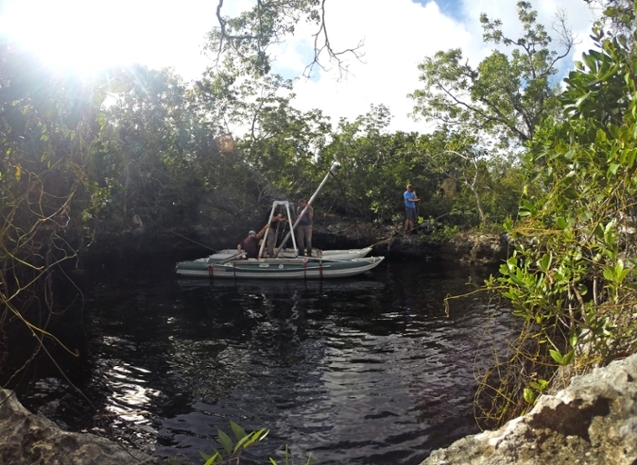 Sinkhole cistern area on Great Abaco Island