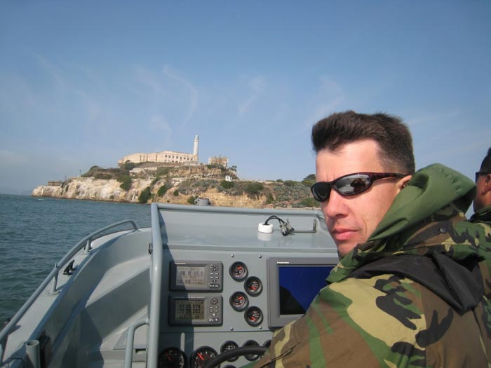 CDR VanVelzen '02 near Alcatraz Island